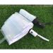 GYY One-Button Open/Close Folding Transparent Umbrella | Rain/Windproof Tri-fold Automatic Umbrella - Lightweight & Portable (White) - Buy Online on GoSupps.com