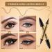  BEENLE Eyebrow Pencil Dual Ended Eyebrow Pen 2-in-1 waterproof and long-lasting eyebrow pencil eyebrow makeup for natural and hair-like brows (02# dark brown + black eyeliner) - Buy Online on GoSupps.com