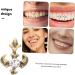 PACKOVE 9 Pcs Retro Vintage Decor Retro Decor Teeth Grills European and American Metal Cross - Buy Online on GoSupps.com