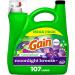 Gain + Aroma Boost Liquid Laundry Detergent, Moonlight Breeze Scent, 107 Loads, 154 Fl Oz, HE Compatible with Febreze and Oxi (125) 154 Fl Oz (Pack of 1)