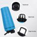 Rocky & Chao 900ml Stainless Steel Protein Shaker - Blue Sports Mug with Ball for Fitness & Egg Whites - Buy Online on GoSupps.com