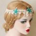 Boho Wedding Flower Head Wreath Mermaid Sea Star Hair Accessory - Color 2-Lace St - Buy Online on GoSupps.com