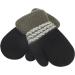 Infant Toddlers Winter Mittens with Anti-Lost String | Cute Cartoon Gloves for Baby Girls Boys 0-3 Years | Dual Layers Plush Padded Knitted Gloves in Black - Buy Online on GoSupps.com