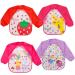 Baogaier Bibs with Sleeves Baby Waterproof Weaning Toddler Bib Long Sleeves Washable 4 PCS Plastic Eating Feeding Nursling Playing Painting Easy Clean Animal EVA Rabbit Strawberry Giraffe Ladybug Pink