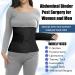 Postpartum Belly Band & Abdominal Binder | Compression Wrap Recovery Support Belt (Size L, Waistline 32-38) - Black - Buy Online on GoSupps.com