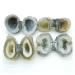 Natural Crystal Rough Natural Handmade Agate Geode Ring Box Rough Agate Cornucopia Quartz Crystal Cluster Crystal Stone Women Crystal