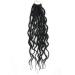 18 Inch Wavy Senegalese Twist Crochet Hair Braids - Synthetic Extension 6 Packs 1B | Curly Twist Braiding Hair with Wavy Ends - Buy Online on GoSupps.com