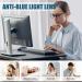 Buy 2-Piece Unisex Blue Light Filter Glasses - Anti-Glare Computer & Gaming Glasses with Case - Reduce Visual Fatigue - Buy Online on GoSupps.com