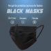 Wecolor Black Disposable Face Masks - 100 Count - 3 Ply Earloop Design for Home, School, Office, and Outdoors - Buy Online on GoSupps.com