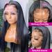 Subella 10A HD Lace Front 14 Human Hair Wig for Black Women - 180% Density, Pre Plucked, Brazilian Straight Style - Buy Online on GoSupps.com