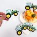 42Pcs Green Tractor Cupcake Toppers Farm Tractor Truck Car Cupcake Picks for Baby Shower Birthday Party Construction Party Supplies Cupcake Toppers Cooking and Baking