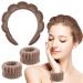 Sibba sponge-headband set for washing the face make-up for women and girls skin care make-up distance washing spa yoga sports shower headband terry hair band coffee
