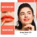 Oulac 2-in-1 Lipstick & Lip Balm - Juicy & Shiny Lip Care for Smooth Hydrated Vegan Orange Shock! - Buy Online on GoSupps.com