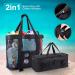 Mesh Beach Cooler Tote Bag with Detachable Insulated Cooler - 35L Capacity, 17 x 15 x 6 Inches - Oversized Pockets, Ideal for Grocery, Picnic, Travel - Women and Men - Buy Online on GoSupps.com