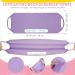 4 Pack Exfoliating Shower Bath Gloves Back Scrubber Set for Women Men Children - Skin Exfoliation and Cleansing - Stretchable Pull Strap Washcloth - Pink Purple - Buy Online on GoSupps.com