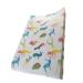 The Gilded Bird Wedge Baby Changing Mat w/Raised Sides Change Pad 69cm x 44cm Extra Thick Wipeable (Colourful Animals)