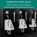 Household Items Stainless Steel Urinal Commercial Washout High Efficiency Urinal Induction Wall Mounted Drainage Public Toilet urinals Bathroom Accessory for Home Hote (B) - Buy Online on GoSupps.com
