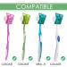 LinkidiA Travel Toothbrush Head Covers with Suction Cup | Portable Toothbrush Holder & Cap Box for Travel & Outdoor (12 Pieces) - Buy Online on GoSupps.com