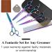 Moontay 7 & 8 Professional Dog Grooming Scissors Set - Chunkers, Curved & Thinning Shears for Pet Grooming - Rainbow Pack of 5 - Buy Online on GoSupps.com