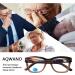 4 Pairs Blue Light Blocking Computer Reading Glasses 1.75 Oversized Frame - Stylish Unisex Design - 4 Pack - Buy Online on GoSupps.com