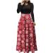 Hanxiulin christmas sweater dress hoodie christmas clothes long -sleeved elegant Christmas sweater evening dress women autumn and winter new long -sleeved Christmas casual charming pink m