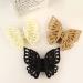 WACHLL Butterfly Hair Clips Set - 3Pcs Matte Big Butterfly Claw Clips for Women in Khaki, White & Black - Ideal for Thick Medium Hair - Cute & Stylish Hair Accessories - Buy Online on GoSupps.com