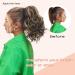 SEIKEA 10 Wavy Curly Ponytail Extension Claw - Medium Blonde with White Blonde Highlights - 10 Inch - Soft Synthetic Hairpiece for Women - Buy Online on GoSupps.com