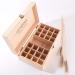 Wood Essential Oil Organizer - Aromatherapy Stand & Storage Box for 25 Fragrance Oils Jewelry & Treasures - 10.83x5.91x0.27 - Buy Online on GoSupps.com
