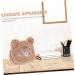 FOMIYES Plush Cosmetic Bag Toilet Stand Travel Tote - Brown 15.5X12X5.5CM - Buy Online on GoSupps.com