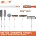 Eazer 2-in-1 Rotatable Window Squeegee Cleaner with 62'' Extension Pole - Telescopic Window Cleaning Kit for Indoor/Outdoor Glass - Buy Online on GoSupps.com