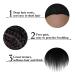 MEIBR 100% Real Hair Mannequin Head 16 inch - Styling Training Head for Hairdresser Cosmetology Practice - Free Clamp Holder - Black - Buy Online on GoSupps.com