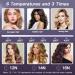 Auto Hair Curler - Automatic Curling Iron Wand with 1 Large Barrel 6 Temperatures & 3 Timers - Dual Voltage Fast Heating Auto Shut-Off - Purple Hair Styling Tool - Buy Online on GoSupps.com
