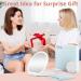 Fabuday Rechargeable Travel Makeup Mirror with Lights - Foldable & Lighted Cosmetic Mirror - 3 Color Lighting & Adjustable Brightness LEDs - Includes Bag - Buy Online on GoSupps.com