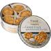 Jacobsens of Denmark Tivoli Caramel Crunch & Sea Salt Cookies 150g - Traditional Biscuit Tin Gift for Women Men & Kids