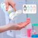 Phantomsky Cute Penguins Silicone Travel Bottles Set - 4 Refillable & Squeezable Containers for Cosmetics Shampoo Lotion (90ml) - Perfect for Travel - Buy Online on GoSupps.com