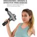 Deep Tissue Percussion Massage Gun for Athletes - 30 Speed Handheld Massager for Pain Relief - Grey - Buy Online on GoSupps.com
