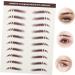Didiseaon 6pcs Eyebrow Stickers Brow Stickers Eyes Artificial Eyebrow Tattoos Eyebrow Trimming Cosmetic 3d medium Brown - Buy Online on GoSupps.com