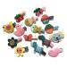 Rimobul 15 PCS Handmade Crocheted Animal Theme Mini Hair Clips for Kids (Animal Theme)