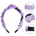 Sucrain 3 Pcs Colorful Pearl Knotted Headbands for Women & Girls - Jeweled Gem Embellished Hair Accessories (Pink Blue Purple) - Buy Online on GoSupps.com