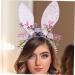 HONMEET Rabbit Ear Headband Bunny Ears Headband Adult Ears Headpiece Easter Headband Bunny Costume Accessories Cosplay Headband Flower Headband Party Headbands Bunny Headband Fabric Purple One Size Purple - Buy Online on GoSupps.com