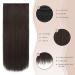Feshfen Clip In Hair Extensions - 50cm Dark Brown Synthetic 4PCs for Women - Smooth Long Hair Extensions with Clips - Buy Online on GoSupps.com