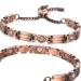 RainSo Women's Strong Magnetic Copper Bracelet - Magnetic Copper Bracelet (Sparkling Crystal)