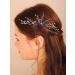 Kercisbeauty Blue Crystal Hair Piece for Wedding Brides - Handmade Bohemian Hair Accessory - Buy Online on GoSupps.com