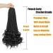 Vustbeauty French Curl Crochet Braids 18 Inch 8 Packs | Pre Looped Goddess Box Braids Spanish Curls | Wavy Crochet Hair for Black Women (18inch 1b) - Buy Online on GoSupps.com
