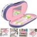 Solustrie Double-Layer Glasses Case for Travel | Violet Terrarium Sunglasses Holder for Girls | Stylish Children's Container | Flocked Cloth Travel Accessory - Buy Online on GoSupps.com