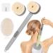 AOOWU Body Brush Back Scrubber Set | Long Handle Shower Brush with Shower Gel Reservoir | Exfoliating Skin Tool | 4PCS Set - Buy Online on GoSupps.com