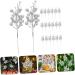Artibetter 20pcs the fruit wreath artificial decorate Christmas Tree Decor berries christmas tree branch crafts Christmas Tree Decorations flower arrangement artificial xmas berry stem Silver 19X5X5CM - Buy Online on GoSupps.com
