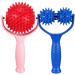 Healvian 2 piece of massage roller muscle relax massage device massage roller with handle and nubs self -massage roller for back legs feet hands muscle pain
