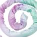 Spiral Lock Hair Tie Dreadlock Accessory Hair Bands Tie Dye Purple Bendable Soft Fabric High Ponytails for Curly Hair for Women - Buy Online on GoSupps.com