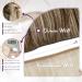 LAAVOO Virgin Human Hair Ombre Extensions - Light Brown to Dark Brown - 25g 40cm Real Hair Tresses for Sew-In | Premium Quality - Buy Online on GoSupps.com